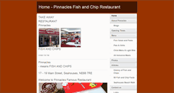 Desktop Screenshot of pinnaclesfishandchips.com